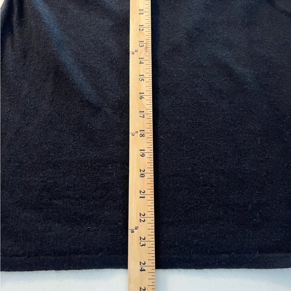 Sutton Studio Womens Wool Blend Mock Neck Tie Beck Black Medium - Picture 12 of 13